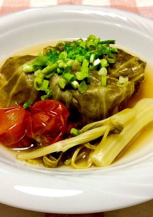 めんつゆde鶏挽肉の和風ロールキャベツ-レシピのメイン写真