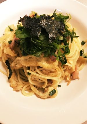 いかの塩辛de和風パスタ-レシピのメイン写真