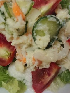 ぬか漬けの野菜でポテトサラダ-レシピのメイン写真