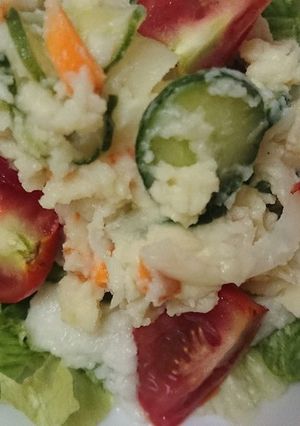 ぬか漬けの野菜でポテトサラダ-レシピのメイン写真