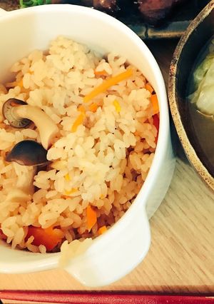 簡単！人参と生姜の炊き込みご飯-レシピのメイン写真