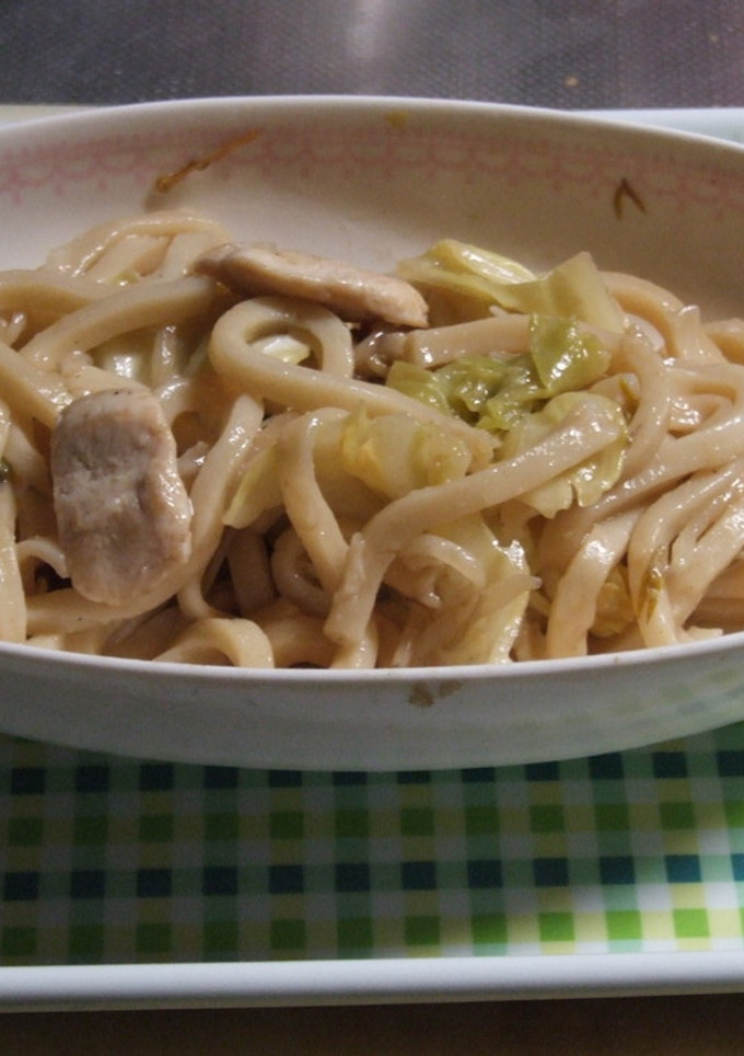我が家の焼きうどん-レシピのメイン写真