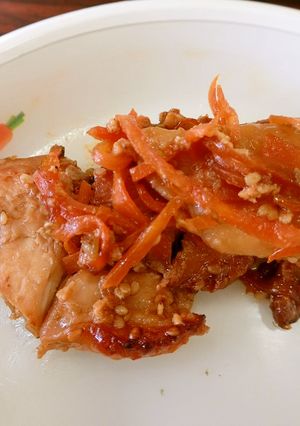 鶏肉の漬け込み焼き　★宇都宮学校給食-レシピのメイン写真