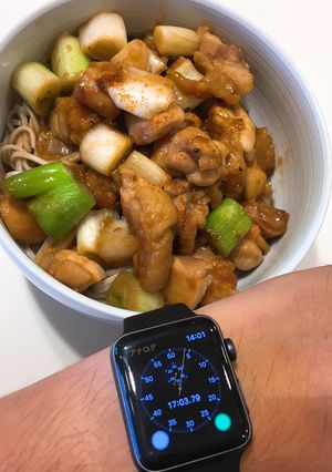焼き鳥蕎麦（17分でできた）-レシピのメイン写真