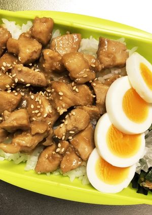 旦那弁当168♥焼き鳥丼弁当！-レシピのメイン写真