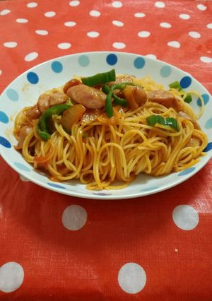 ナポリタンスパゲティー-レシピのメイン写真