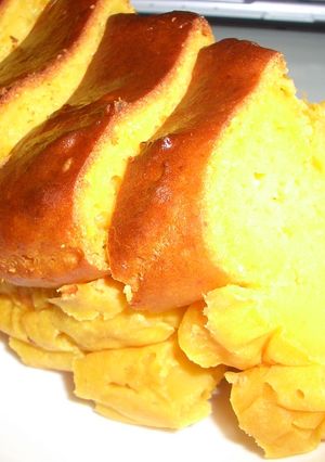 牛乳パックで作る！かぼちゃ豆腐ケーキ☆-レシピのメイン写真