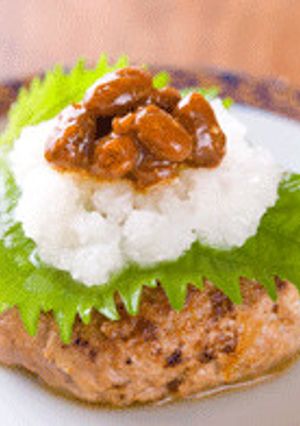 ハンバーグ　しょうゆの実　おろし大根添え-レシピのメイン写真