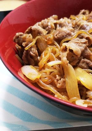 麺つゆだけ☆簡単牛丼-レシピのメイン写真