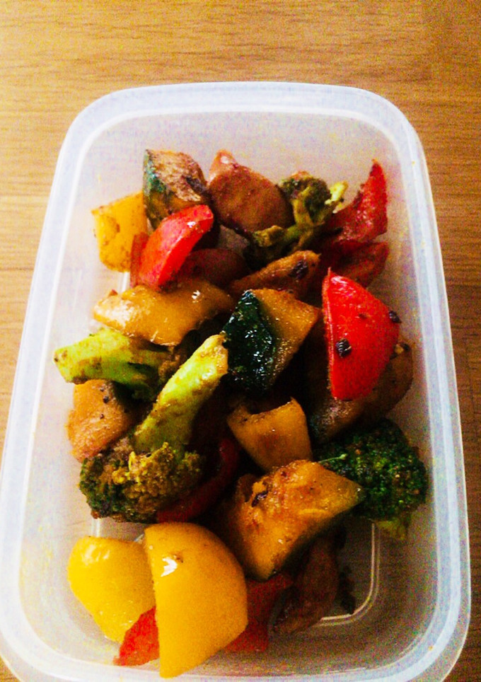 お弁当に♡かぼちゃとパプリカのカレー炒め-レシピのメイン写真