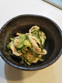 鶏皮ときゅうりのポン酢和え-レシピのメイン写真