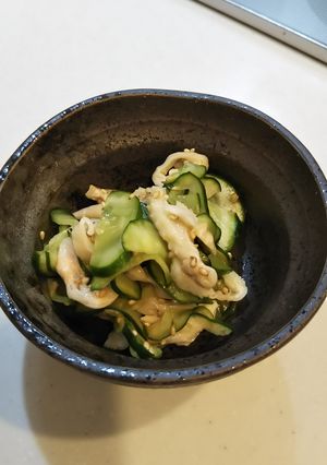 鶏皮ときゅうりのポン酢和え-レシピのメイン写真