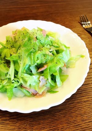 糖質オフ！弁当に！キャベツペペロンチーノ-レシピのメイン写真