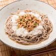 納豆と辛味大根のおろしそば