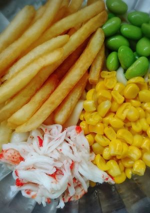 ぶっかけうどんフライドポテト-レシピのメイン写真