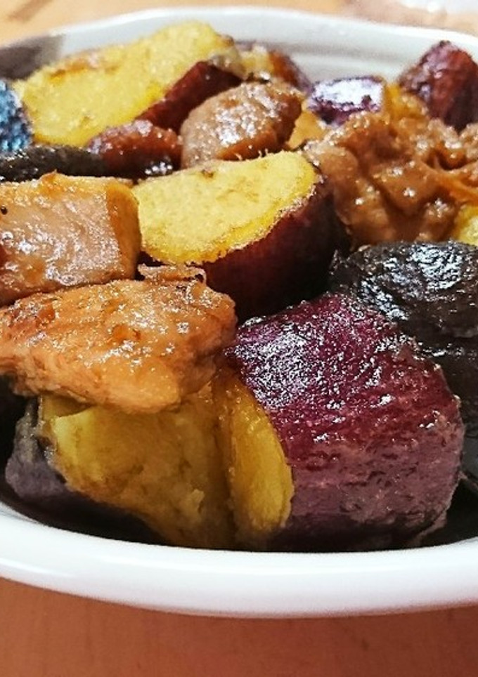 さつま芋とキノコの甘辛煮-レシピのメイン写真