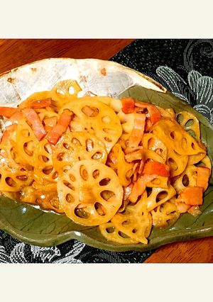 子供も大好き蓮根とベーコンのキンピラ-レシピのメイン写真