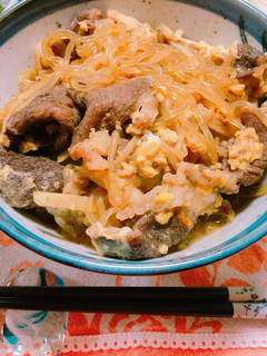 簡単◎牛すき焼き丼-レシピのメイン写真