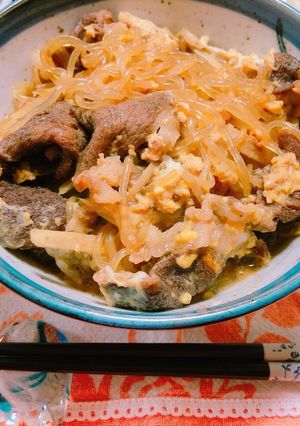 簡単◎牛すき焼き丼-レシピのメイン写真