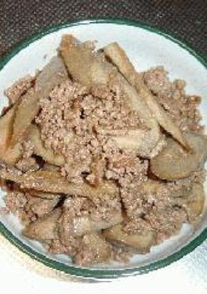 ゴボウの炒め煮-レシピのメイン写真