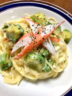 まろやか★アボカドとカニのクリームパスタ-レシピのメイン写真