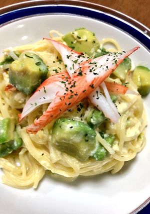 まろやか★アボカドとカニのクリームパスタ-レシピのメイン写真