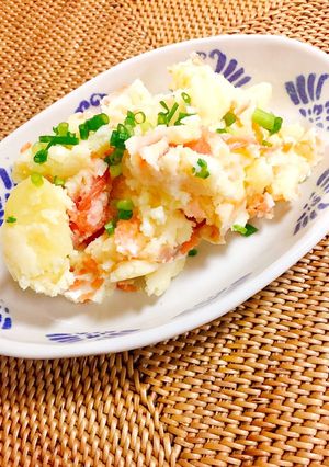 ＊サーモンとチーズの白だしポテトサラダ＊-レシピのメイン写真