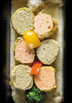 低糖質｜鶏の赤と緑の白菜ロール-レシピのメイン写真