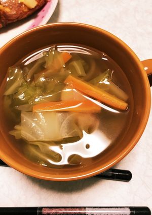 冷蔵庫の半端野菜もスッキリ！野菜スープ✨-レシピのメイン写真