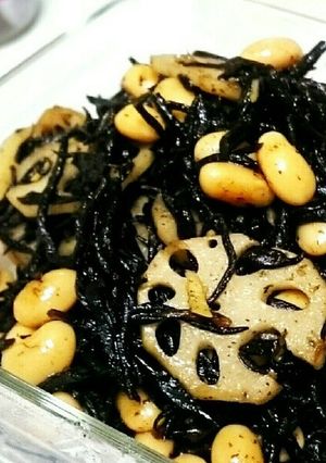 ひじきと蓮根と大豆の中華炒め♥簡単☆-レシピのメイン写真