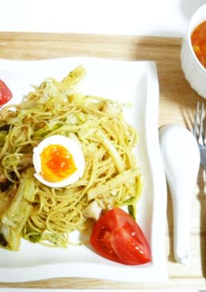 パスタとスープとサラダを一気に作ろうⅠ-レシピのメイン写真