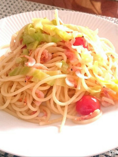 生桜エビとキャベツのパスタ-レシピのメイン写真
