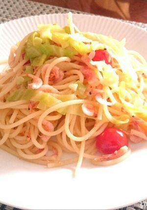 生桜エビとキャベツのパスタ-レシピのメイン写真