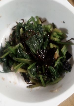 ほうれん草のナムルwith塩昆布-レシピのメイン写真