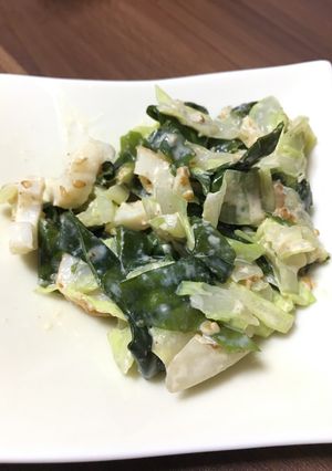 簡単！キャベツとちくわの味噌マヨごま和え-レシピのメイン写真