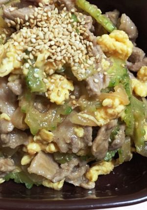 ゴーヤチャンプル、甘味噌だれ♡-レシピのメイン写真