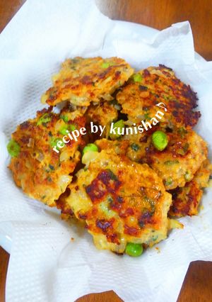 大葉と枝豆のハンバーグゥ~♪-レシピのメイン写真