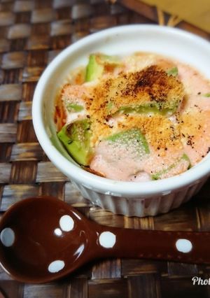 *アボカドたらこのココット焼き*-レシピのメイン写真