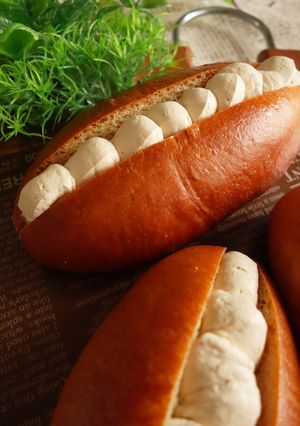 珈琲生クリームパン（HB使用）-レシピのメイン写真