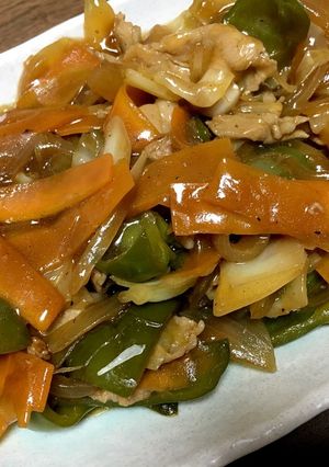 たっぷり野菜の豚バラあんかけ煮-レシピのメイン写真