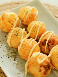 チヂミ粉で美味しいタコ無したこ焼き-レシピのメイン写真