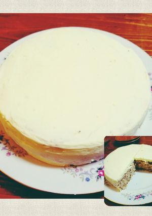 銭婆ケーキ。紅茶スポンジにバタークリーム-レシピのメイン写真