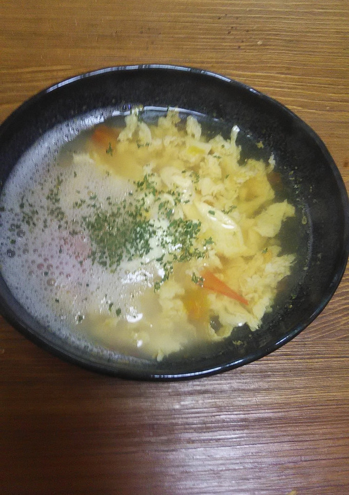 野菜コンソメスープトマトと玉子とじ-レシピのメイン写真