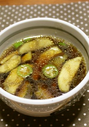 麺つゆ☆温かいナスのお汁-レシピのメイン写真
