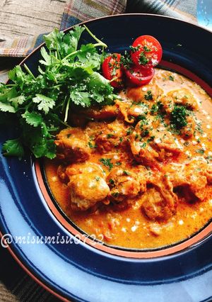お鍋1つでバターチキンカレー(動画有)-レシピのメイン写真