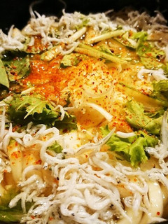 釜揚げしらすと水菜のうどん-レシピのメイン写真