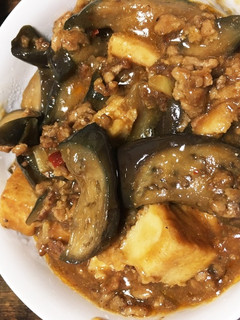 厚揚げでかさ増し♪ピリ辛麻婆茄子-レシピのメイン写真