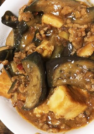 厚揚げでかさ増し♪ピリ辛麻婆茄子-レシピのメイン写真