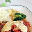 ふわふわ~トマト煮込み♪ハンバーグ