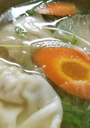 めんつゆで餃子スープ-レシピのメイン写真